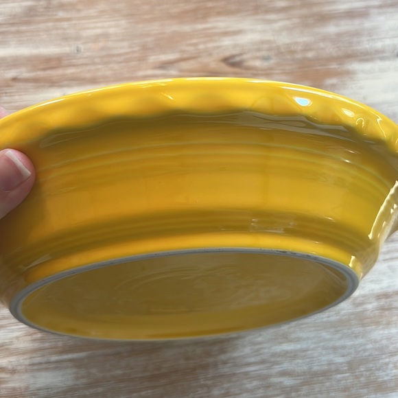 Fiestaware Pie Plate Deep Dish Baker Marigold, Retired color
